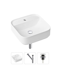 Комплект 3 в 1 Bathroom Sink 21520306 раковина 42 см сифон донный клапан Lavinia boho