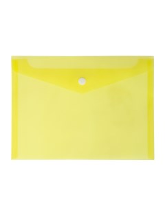 Папка конверт на кнопке а5 180 мкм жёлтая Calligrata