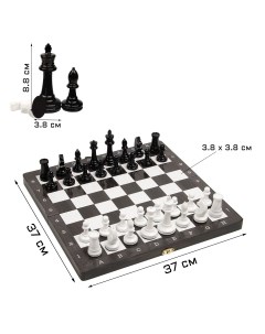 Шахматы большие турнирные 37 х 37 см король h 8 8 см d 3 8 см пешка h 4 2 см d 2 7 см Nobrand