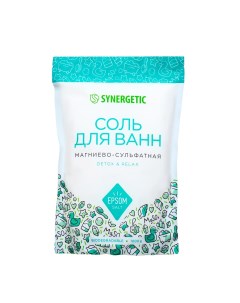 Соль для ванн дой пак магниево сульфатная 1000 г Synergetic