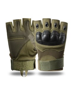 Тактические перчатки без пальцев олива XL Nobrand