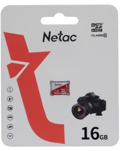 Карта памяти MicroSDHC 16GB NT02P500ECO 016G S P500 Eco Class 10 без адаптера Netac