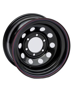 Штампованный диск Диск усиленный стальной черный 8x17 6 139 7 D110 ET0 Черный Off-road wheels
