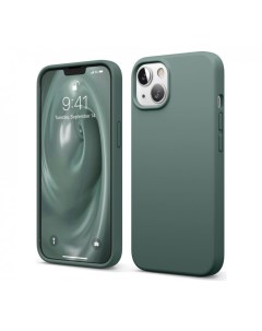 Чехол Soft silicone для iPhone 13 Темно зеленый Elago