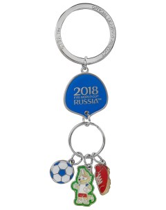 Брелок с подвесками Забивака металл Fifa-2018 world cup