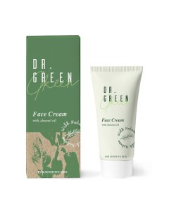 Крем для лица с маслом миндаля Dr Green Wild nature