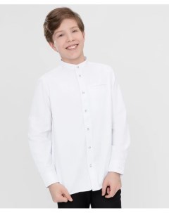 Сорочка классическая с карманом белая Button blue