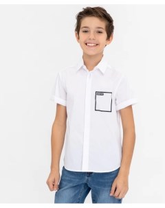 Белая рубашка с коротким рукавом Gulliver
