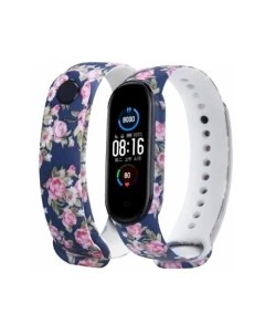 Ремешок для Mi band 3 4 flowers design рисунок 2 Unknown