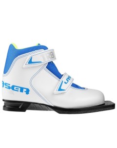 Ботинки для беговых лыж Laser NN75 ИК белый лого синий размер 32 Trek