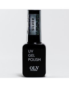 Топ для гель лака Glitter 07 Silver Oly style