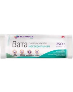 Вата гигиеническая нестерильная Клинса 250 г Русвата ооо