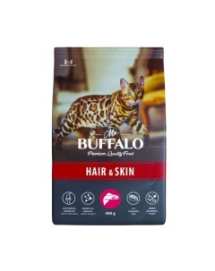 Корм сухой для кошек лосось Adult Hair Skin Mr Buffalo 400г Ооо провими