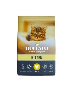 Корм сухой для котят курица Kitten Mr Buffalo 400г Провими ооо