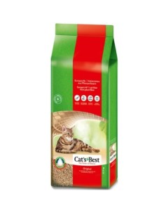 Наполнитель древесный комкующийся Original 40л 17 2кг Cat's best