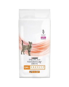 Корм сухой для взрослых кошек для снижения избыточной массы тела Pro Plan Veterinary Diets OM St Ox  Nestle