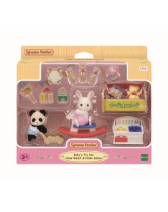 Набор Детская игровая комната с малыши Пандой и Снежным кроликом 5709 Sylvanian families