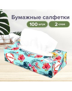 Салфетки косметические Everyday 2 слойные 20х20 см 100шт Laima