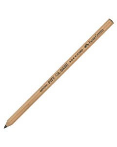 Карандаш масляный Pitt Oil Base черный жесткий 6шт Faber-castell