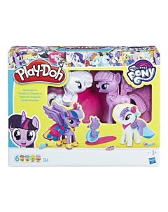 Игровой набор Play Doh Твайлайт и Рарити My little pony