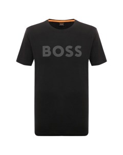 Хлопковая футболка Boss orange