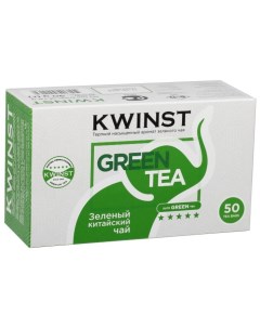 Чай зеленый Kwinst цейлонский 50 пакетиков Квинст