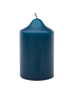 Свеча бочонок классик 10х7 см синяя Антей кэндл
