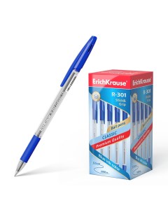Ручка шариковая R 301 Classic Stick Grip 1 0 синяя Erich krause