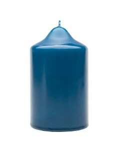 Свеча бочонок классик 10х5 см синий Антей кэндл