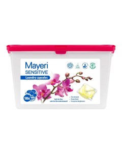 Капсулы для стирки Sensitive Эко 18 шт Mayeri