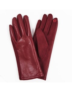 Бордовые перчатки из эко кожи One week