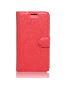 Чехол книжка для Samsung A320F Galaxy A3 2017 боковой красный X-case