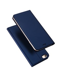 Чехол книжка для iPhone 6 6S DU DU боковой синий X-case