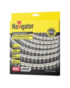 Светодиодная лента Navigator NLS 3528W120 9 6 IP65 12V R5 71409 NLS 3528W120 9 6 IP65 12V R5 71409