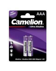 Батарейка алкалиновая щелочная Camelion LR03 BP2UT LR03 BP2UT