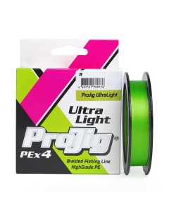 Плетеный шнур Ultra Light 0 09 мм 4 6 кг 150 м светло зеленый Projig