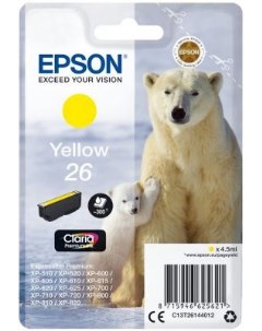 Картридж C13T26144012 для XP 600 700 800 желтый Epson