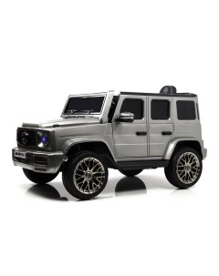 Электромобиль гелендваген Mercedes G63 Серый глянец чехол и коврик Novakids