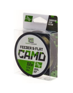 Леска монофильная FEEDER FLAT Camo диаметр 0 22 мм тест 4 5 кг 150 м Feeder concept