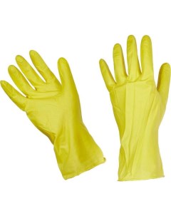 Перчатки латексные с хлопковым напылением размер 8 М 1 пара 12 уп Household gloves