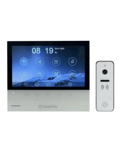 Комплект видеодомофона Selina HD M Tuya и iPanel 2 HD белая Tantos