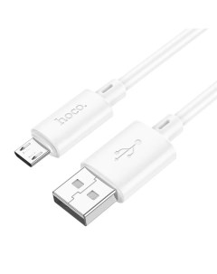 Кабель USB-Micro USB, 2.4A 1 м, белый X88 (6931474783332) Hoco