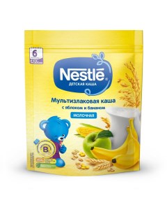 Каша молочная Мультизлаковая с яблоком и бананом с 6 мес 220 г Nestle