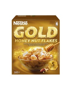 Готовый завтрак Gold honey nut flakes 300 г Nestle