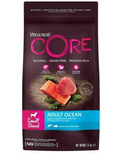 Сухой корм для собак CORE с лососем 2 шт по 1 5 кг Wellness core