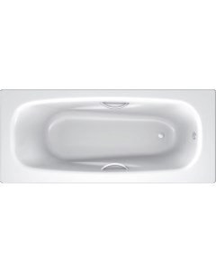 Стальная ванна Universal Anatomica B75L handles 170x75 см с отверстиями для ручек Blb