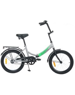 Велосипед Compact городской подростковый складной рама 14 колеса 20 серый 12 6кг Digma