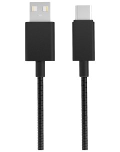 Кабель CE 442B USB Type Cm USB 2 0 Am 2 1A 1 метр металлическая оплётка Black Akai