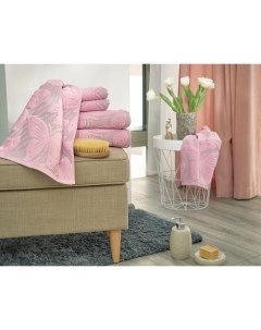 Полотенце махровое Guten Morgen Butterfly pink бабочки розовый 70х130 Гутен морган