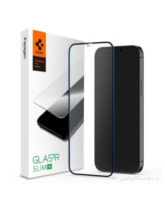 Защитное стекло Glas tR Slim Full Cover для iPhone 12 Pro Max Black AGL01468 Spigen